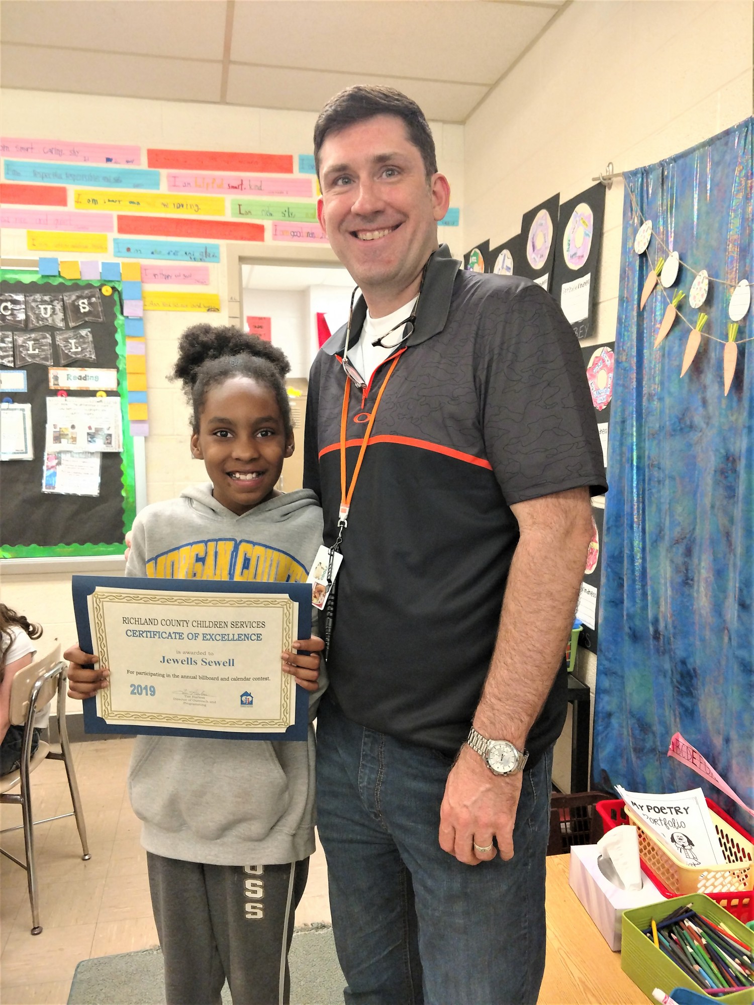 John Sherman Elementary student's drawing selected for agency calendar