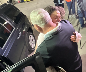 Young woman transitioning out of foster care gifted car